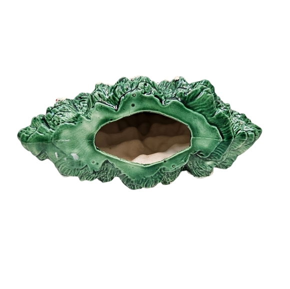 Vintage Oblong Ceramic Flocked Pine Christmas‎ Tree 12" - Picture 5 of 6